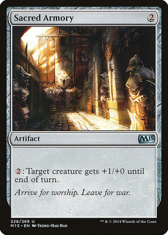 Sacred Armory 2x FOIL MTG M15 Core Set Uncommon MINT artifact
