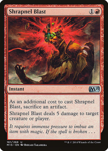 Shrapnel Blast 2x FOIL MTG M15 Core Set Uncommon MINT red