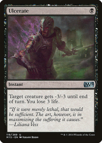 Ulcerate 2x FOIL MTG M15 Core Set Uncommon MINT black