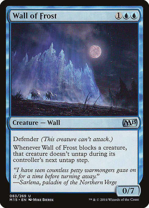Wall of Frost 2x FOIL MTG M15 Core Set Uncommon MINT blue