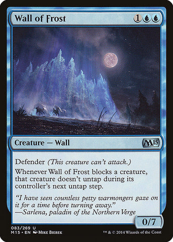 Wall of Frost 2x FOIL MTG M15 Core Set Uncommon MINT blue