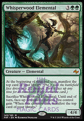 Whisperwood Elemental 1x FOIL FRF MTG Fate Reforged Mythic MINT green