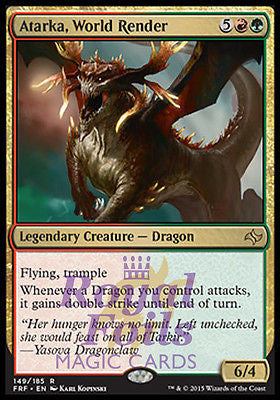 **1x FOIL Atarka World Render* FRF MTG Fate Reforged Rare MINT red green