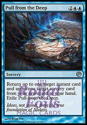 **2x FOIL Pull from the Deep** JOU MTG Journey Into Nyx Uncommon MINT blue