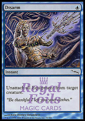 Disarm 4x FOIL MDN MTG Mirrodin Common MINT blue