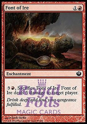 Font of Ire 4x FOIL JOU MTG Journey Into Nyx Common MINT red