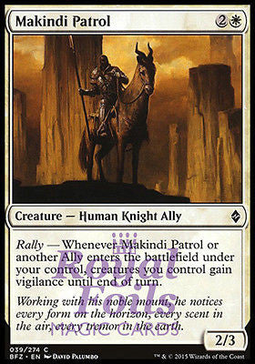 Makindi Patrol 4x FOIL BFZ MTG Battle for Zendikar Common MINT white