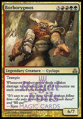 **1x FOIL Borborygmos** GPT MTG Guildpact Rare MINT red green