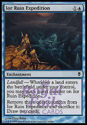 Ior Ruin Expedition 4x FOIL ZEN MTG Zendikar Common MINT blue