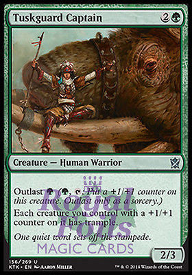 Tuskguard Captain 1x FOIL MTG KTK Khans of Tarkir Uncommon MINT green