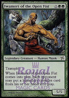 **1x FOIL Iwamori of the Open Fist** BOK MTG Betrayers Kamigawa Rare MINT green