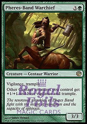 **2x FOIL Pheres-Band Warchief* JOU MTG Journey Into Nyx Rare MINT green