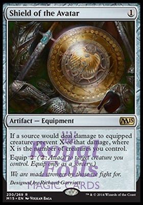 Shield of the Avatar 1x FOIL MTG M15 Core Set Rare MINT artifact