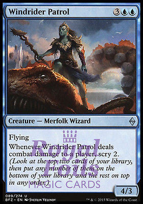 **2x FOIL Windrider Patrol BFZ MTG Battle for Zendikar Uncommon NM blue