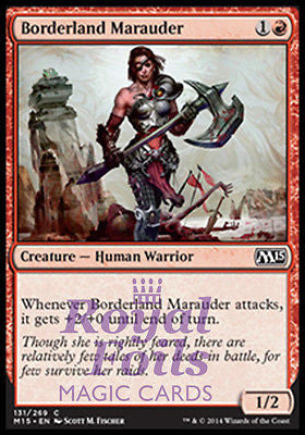 **4x FOIL Borderland Marauder** MTG M15 Core Set Common MINT red human warrior