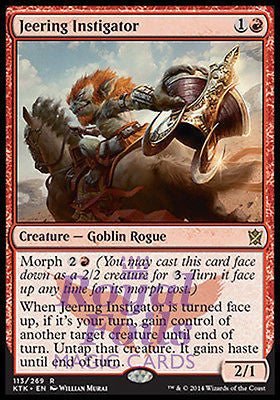 **2x FOIL Jeering Instigator* KTK MTG Khans of Tarkir Rare MINT red