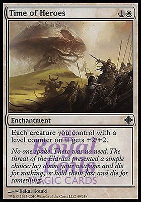 Time of Heroes 2x FOIL ROE MTG Rise of Eldrazi Uncommon MINT white