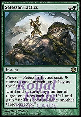 **1x FOIL Setessan Tactics** JOU MTG Journey Into Nyx Rare MINT green