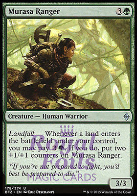 Murasa Ranger 4x FOIL BFZ MTG Battle for Zendikar Uncommon MINT green