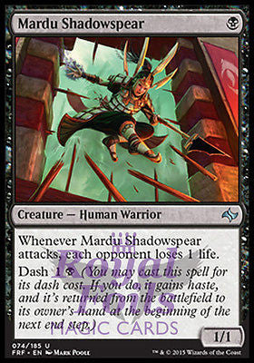 Mardu Shadowspear 2x FOIL FRF MTG Fate Reforged Uncommon MINT black