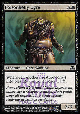 Poisonbelly Ogre 4x FOIL GPT MTG Guildpact Common MINT black
