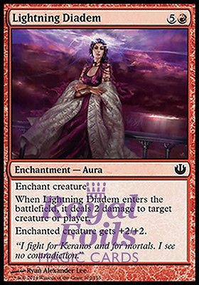 Lightning Diadem 4x FOIL JOU MTG Journey Into Nyx Common MINT red