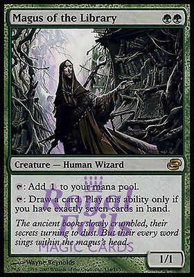 **1x FOIL Magus of the Library PLC MTG Planar Chaos Rare MINT green