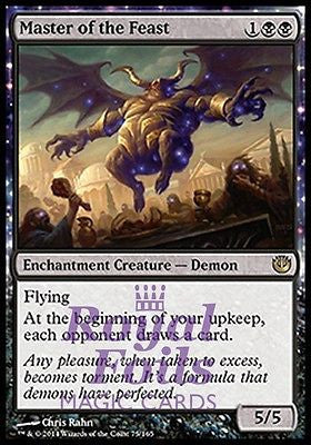 **1x FOIL Master of the Feast** JOU MTG Journey Into Nyx Rare MINT black