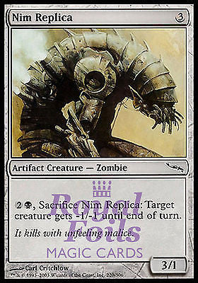 **4x FOIL Nim Replica** MDN MTG Mirrodin Common MINT artifact