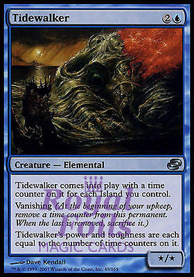 Tidewalker 3x FOIL PLC MTG Planar Chaos Uncommon 2 MINT + 1 NM blue