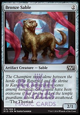 **4x FOIL Bronze Sable** MTG M15 Core Set Common MINT artifact