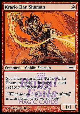 **1x FOIL Krark-Clan Shaman** MDN MTG Mirrodin Common MINT red goblin