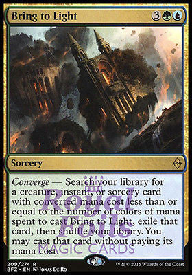 Bring to Light 1x FOIL BFZ MTG Battle for Zendikar Rare MINT green blue