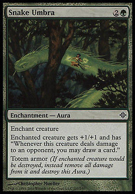 **1x FOIL Snake Umbra ROE MTG Rise of Eldrazi Common MINT green