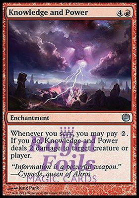 Knowledge and Power 2x FOIL JOU MTG Journey Into Nyx Uncommon MINT red