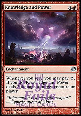 **4x FOIL Knowledge and Power* JOU MTG Journey Into Nyx Uncommon MINT red