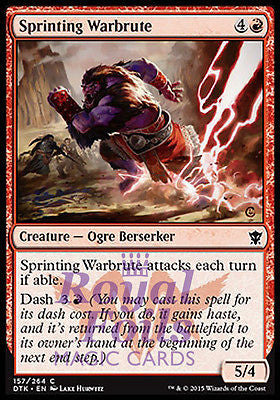 Sprinting Warbrute 4x FOIL DTK MTG Dragons of Tarkir Common MINT red