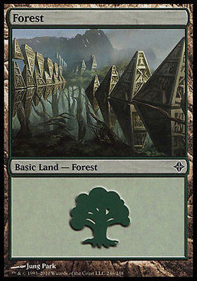 Forest #246 1x FOIL ROE MTG Rise of Eldrazi Basic Land MINT green