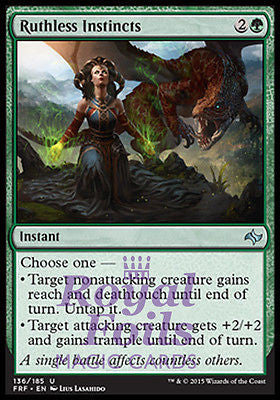 Ruthless Instincts 2x FOIL FRF MTG Fate Reforged Uncommon MINT green