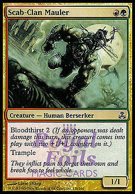 Scab-Clan Mauler 2x FOIL GPT MTG Guildpact Common MINT red green