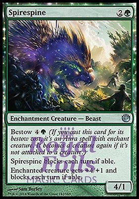 **4x FOIL Spirespine** JOU MTG Journey Into Nyx Uncommon MINT green