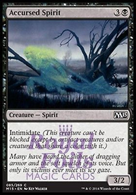 **4x FOIL Accursed Spirit** MTG M15 Core Set Common MINT black