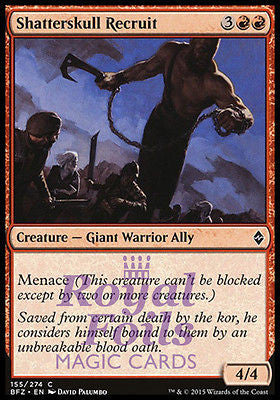 Shatterskull Recruit 4x FOIL BFZ MTG Battle for Zendikar Common MINT red