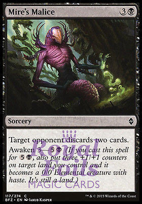 Mire's Malice 4x FOIL BFZ MTG Battle for Zendikar Common MINT black