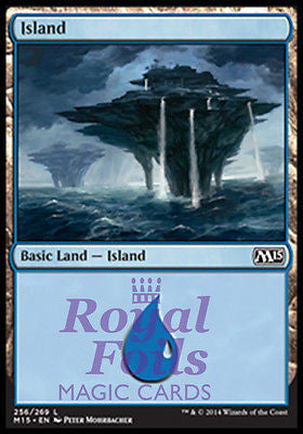 Island #256 2x FOIL MTG M15 Core Set Basic Land MINT blue