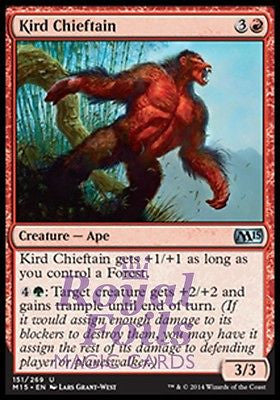 **2x FOIL Kird Chieftain** MTG M15 Core Set Uncommon MINT red green ape