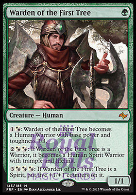 Warden of the First Tree 1x FOIL FRF MTG Fate Reforged Mythic MINT green