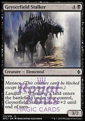 Geyserfield Stalker 4x FOIL BFZ MTG Battle for Zendikar Common MINT black