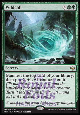 **2x FOIL Wildcall** FRF MTG Fate Reforged Rare MINT green