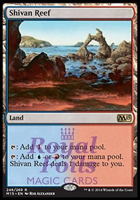 Shivan Reef 1x FOIL MTG M15 Core Set Rare MINT blue red land